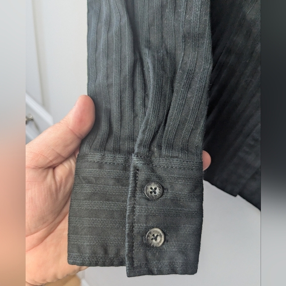 HARLEY DAVIDSON Women Button Down Shirt Long Sleeve Size XS Black Color - Picture 4 of 9